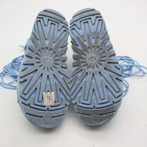 UGG X Collina Straga Goldenglow Platform Women's 8 Blue Floral Gladiator Sandals - Picture 10 of 12